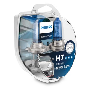 H7 12V- 55W (PX26d) (белый холод.свет-голуб.оттен.) Diamond Vision (2шт) 12972DVS2