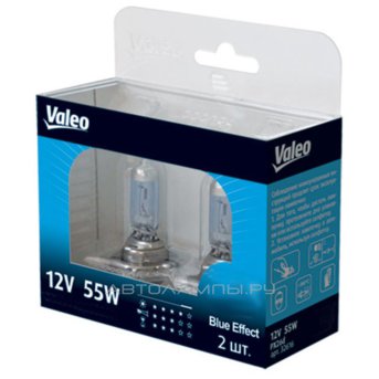 H1 12V- 55W (P14,5s) (белый свет-голуб.оттен.) Blue Effect (к.уп.2шт.) 32604